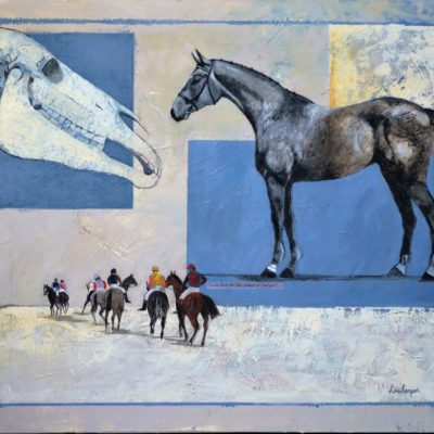 Callaho Auction-Acrylic, 120x90cm,R3,500